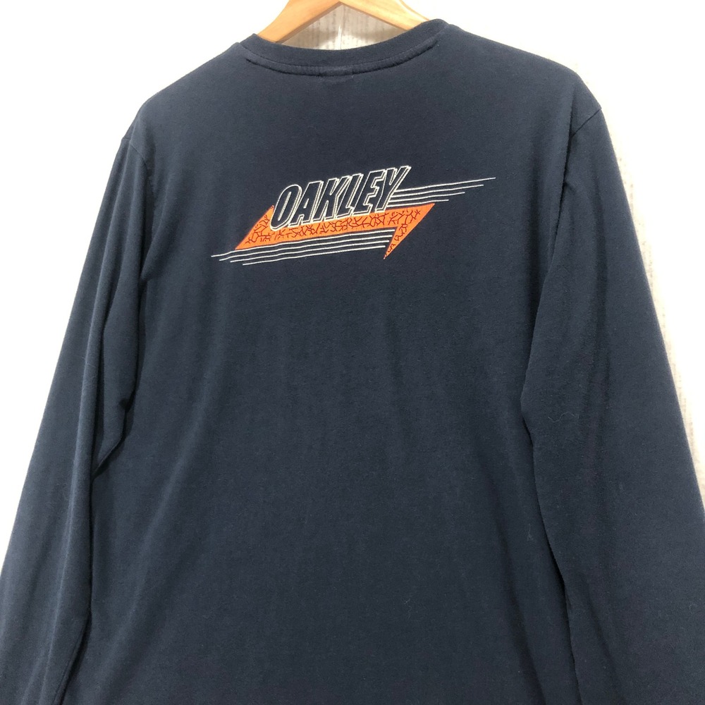 Oakley Long Sleeve T-Shirt Graphic Logo Regular Fit Casual Top Men's XL